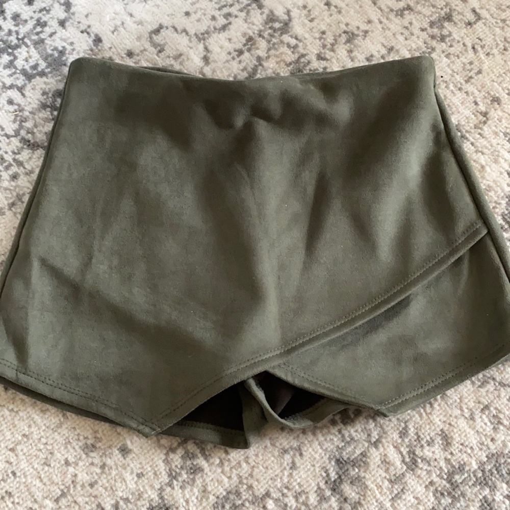Suede skort